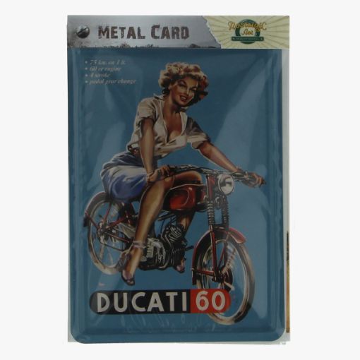 Afbeeldingen van metal card ducati 60
