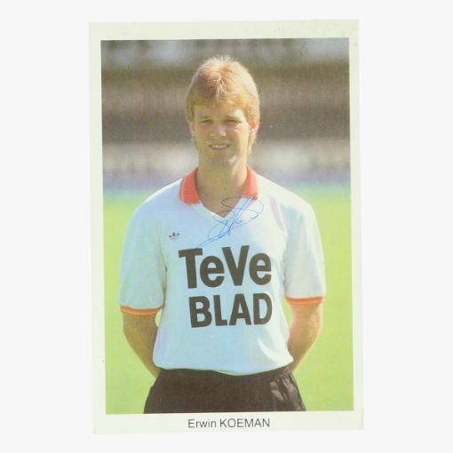 Afbeeldingen van gesigneerde fotokaart Erwin Koeman