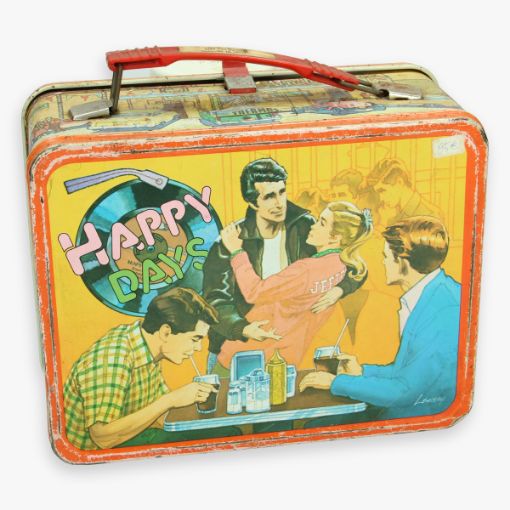 Afbeeldingen van lunch box " the fonz " 1976 met thermos 