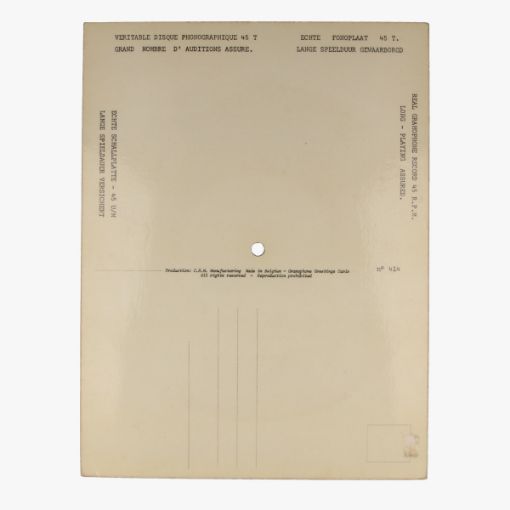 Afbeeldingen van Gramophone greatingcard - LP 45toeren
