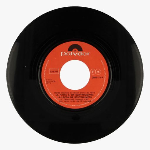 Afbeeldingen van La flûte a six schtroumpes 45 toeren LP Polydor