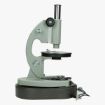 Afbeeldingen van militaire veld microscoop in metalen box, goede staat
