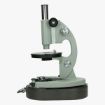 Afbeeldingen van militaire veld microscoop in metalen box, goede staat