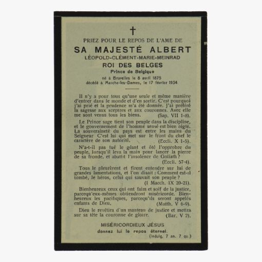 Afbeeldingen van doodsprentje Abert franstalig