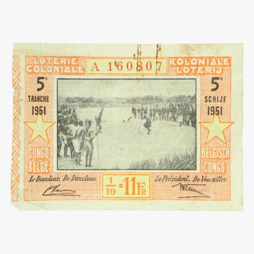 Afbeeldingen van koloniale loterij 1951