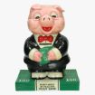 Afbeeldingen van spaarpot money makes my head spin piggy bank