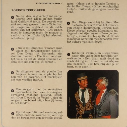 Afbeeldingen van View-master Zorro B4691,B4692,B4693