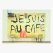 Afbeeldingen van postkaart Je suis au café Carlos Kusnir, 1986 repro