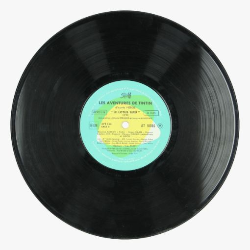 Afbeeldingen van kuifje lp '' le lotus bleu'' tintin hergé 1962 made in france 
