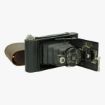 Afbeeldingen van fotocamera no°2 folding cartridge Hawk- eye model -B made in u.s.a by Eastman kodak Co Rochester N.Y use film no. 120