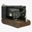 Afbeeldingen van fotocamera no°2 folding cartridge Hawk- eye model -B made in u.s.a by Eastman kodak Co Rochester N.Y use film no. 120