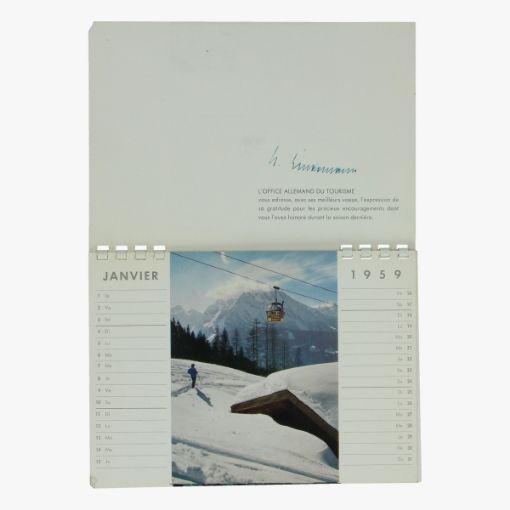 Afbeeldingen van meilleurs voeux pour 1959 - tourisme kalender - postkaarten