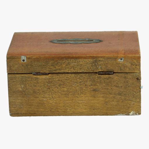 Afbeeldingen van spaardoosje hout 