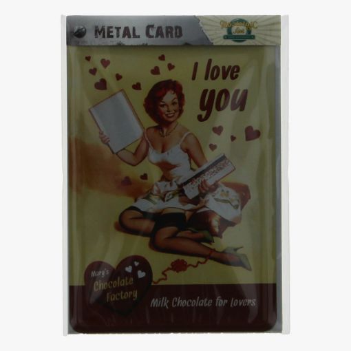 Afbeeldingen van metal card i love you 