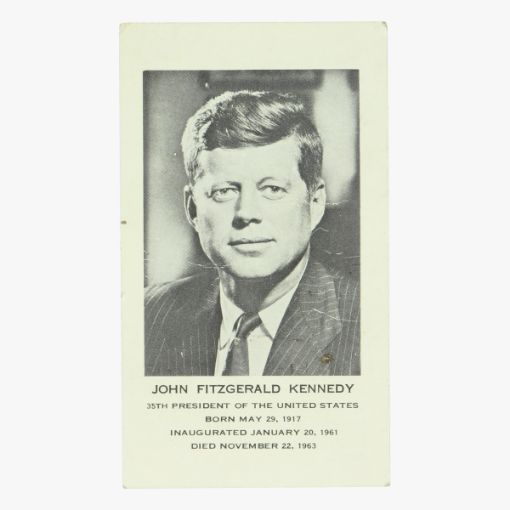 Afbeeldingen van JFK Kennedy Doodsprentje