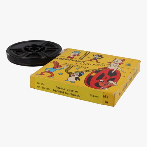 Afbeeldingen van Home Movie Films 8mm. Charly Chaplin. 300 Charly bezoekt het theater