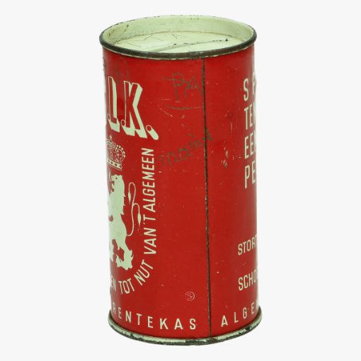 Afbeeldingen van blikken spaarpotje a.s.l.k