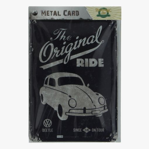 Afbeeldingen van metal card the original ride volkswagen beetle