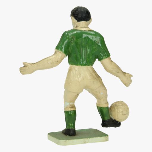Afbeeldingen van kunstof beedje voetballer 9.5 cm groot 