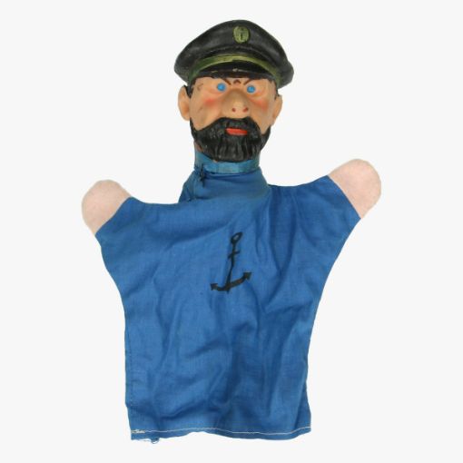 Afbeeldingen van Kapitein Haddock handpop