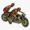 Afbeeldingen van kellerman sozuis cko jaren 30 tin toy motorcycle nr 353 military zeer zeldzaam