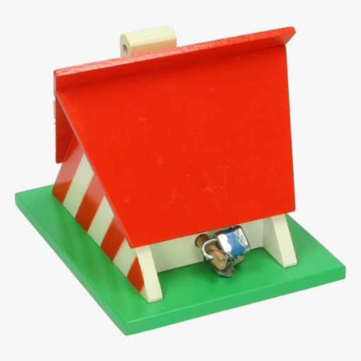 Afbeeldingen van Houten spaarpot munten