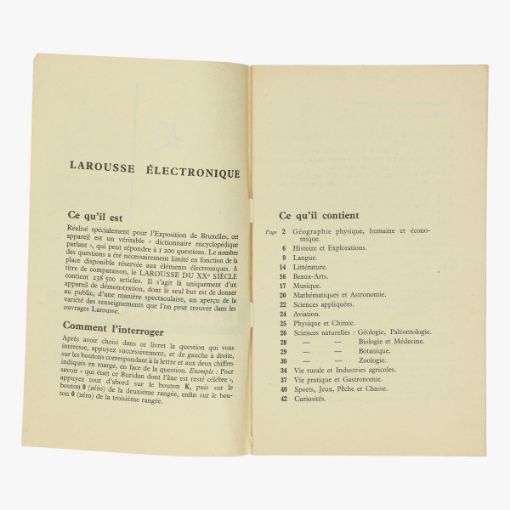 Afbeeldingen van boekje expo 58 exposition universelle internationale bruxelles larousse électronique